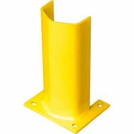 BLUFF MFG 1/2" Thick 12" H Steel Post Protector Yellow 1/2PO12SY